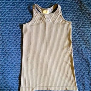 Athleta tank- gray with white detail